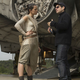 Daisy Ridley and J.J. Abrams on the set of Star Wars: The Force Awakens. Image: Disney
